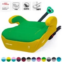 Daliya® Kindersitzerhöhung QUBIX PRO ISOFIX Kindersitz, ab: ab 6 Jahre oder 125cm Körpergröße, bis: bis 12 Jahre oder 150cm Körpergröße, ab: 125 cm, bis: 150 cm, (Packung, 1-tlg), ISOFIX, I-Size, Gurtfix, ergonomisch, weich, waschbarer Bezug