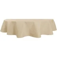 Haus und Deko Tischdecke Tischdecke oval Leinenoptik Lotuseffekt Tischwäsche Wasserabweisend (1-tlg)