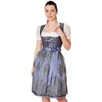 KRÜGER COLLECTION Dirndl Dirndl 'Alexandra' mit Spitzenschürze 115167, Gra
