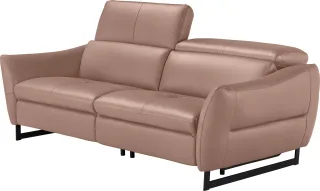 Egoitaliano 2,5-Sitzer "Dafne, elegantes Designsofa mit hohem Sitzkomfort" wahlw. mit elektrischer Relaxfunktion, Kopfteile manuell verstellbar