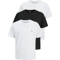 Jack & Jones Print-Shirt 3er Pack JXJ TEE (3-tlg) (3 Stück) etwas länger geschnitten, nicht zu kurz