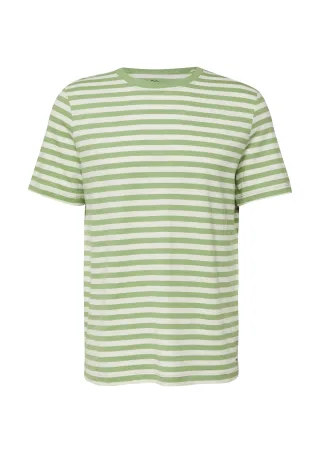 s.Oliver - T-Shirt grün/weiß - Gr. - XXL