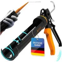 Hardtwerk® Kartuschenpistole 360° drehbar mit Cutter, Silikon Acryl Klebstoffe präzise dosieren Verfugen Reparaturen