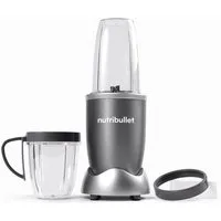 nutribullet Smoothie-Maker Original NB606DG - kompakter Mixer, 600W, 3 Zubehörteile, Dunkelgrau, 600 W, für Smoothies, Dips und vieles mehr, 700 ml To-Go Becher