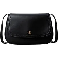 Calvin Klein Umhängetasche CK FLAP CAMERA BAG, Damen Schultertasche, Abendtasche mit CK-Logo