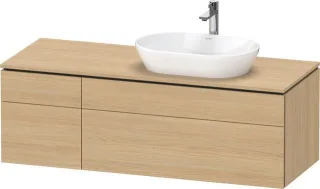 Duravit L-Cube Konsolenwaschtischunterbau wandhängend Natur Eiche Matt 1420x550x482 mm - LC487503030 LC4875030300000