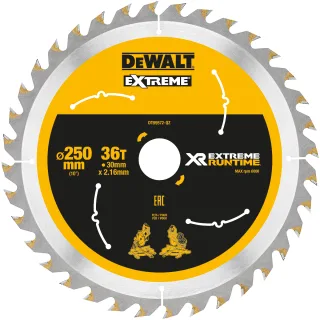 DEWALT XR EXTREME Kreissägeblatt stationär Feine Schnitte - DT99572-QZ