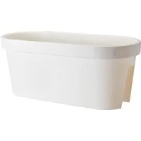 mucHome Balkonkasten für Geländer Breite 60cm Kunststoff Blumenkasten Blumentopf Pflanztopf