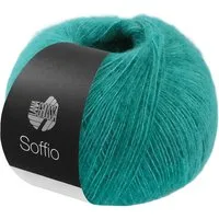 LANA GROSSA SOFFIO Häkelwolle, 215 m (flauschiges Lace-Garn aus Merino- & Baumwolle), 25 g