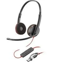 Blackwire 3220, Headset schwarz, Stereo, USB-C