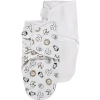 Meyco Baby Pucksack Animal Multicolour (100% Baumwolle, 2 tlg., 0-3 maanden - 2-Pack), 0-3 maanden - 2-Pack