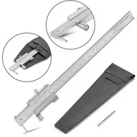 STAHLWERK Messschieber Anreiß-Messschieber Messlehre Schieblehre 0-200 mm DIN 862 mit Nonius, 0, max. 200 mm, Set, Set, Nonius-Wert von 1/20 mm