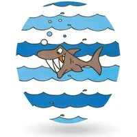 WENKO Aufkleber 3D Sharky, (1tlg), WC-Sticker (Hai) für Toilette Klo WC-Deckel, Badezimmer Bad