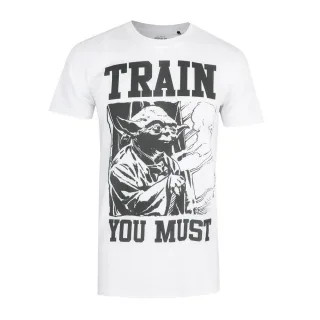 Star Wars - T-shirt TRAIN YOU MUST - Homme (Blanc / Noir)
