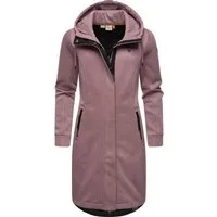 Ragwear Kurzmantel Letti Long Bonded Übergangsmantel aus Rippstrick mit Kapuze