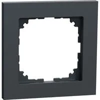 Rahmen einfach aus Thermoplast, matt, Schutzart IP20, Maße 90 x 90 x 12 mm anthrazit, Retail