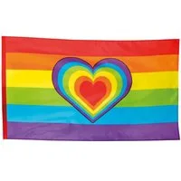 Boland Kostüm Fahne Regenbogen polyester 90x150cm
