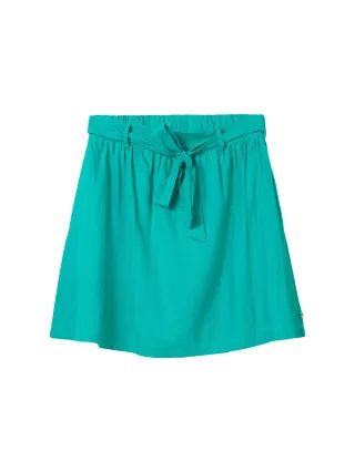 Denim Tom Tailor - Minirock mit Leinen bright green - Gr. - S