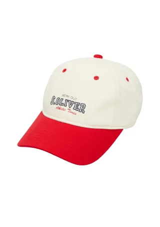 s.Oliver - Kappe creme/rot - Gr. - ONESIZE