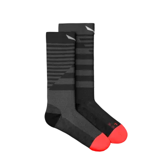 SALEWA - Fanes Hybrid Stripes Merino Socken Damen - Grau (Gr.42-44)