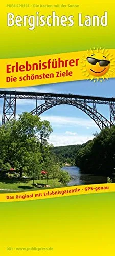 Erlebnisführer Bergisches Land: Die schönsten Ziele. Mit Informationen zu Freizeiteinrichtungen auf der Kartenrückseite GPS-genau. 1:110000