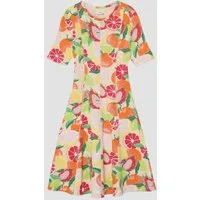 s.Oliver Minikleid Kleid Ausgestelltes Kleid aus elastischer Rippware