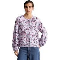 Marc O'Polo DENIM Langarmbluse aus bedrucktem Viskose-Mix