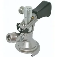 ich-zapfe Bierzapfanlage Zapfkopf Keg Verschluss Flach Fitting seitlicher Ausgan, (Thekenanstich)