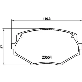 Hella Bremsbel?ge vorne Mazda MX-5 1 2