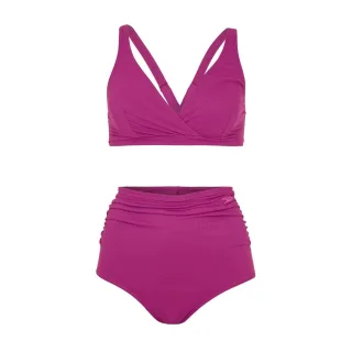 Speedo - Zweiteiliger Badeanzug für Damen, Umstandskleidung (Violett)