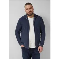 s.Oliver Cardigan Strickjacke Strukturmix-Strickjacke aus Baumwolle mit Stehkragen