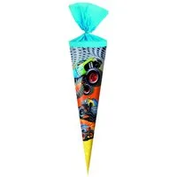 Verpackungsmittel GmbH Markneukirchen Schultüte Schultüte / Zuckertüte / Länge: 35cm / rund / "Monster Truck"