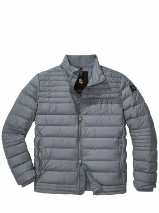Mey & Edlich Herren Ultraleichte Steppjacke Grau 100 % Polyamid