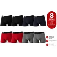 Jean&Pardian Boxershorts Uomo Retro Boxershorts 8er Pack aus 95% Baumwolle (8-St., 8er Pack)