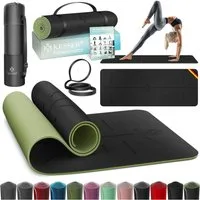 KESSER Yogamatte, Gymnastikmatte + Tragegurt rutschfest TPE Yogamatte gepolstert