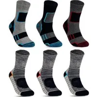 TEXEMP Thermosocken 6 - 24 Paar Thermo Socken Herren Damen Dicke Warme Wintersocken Ski (Packung, 6-Paar) Mit Innenfrottee - Übergrößen