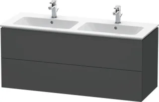 Duravit L-Cube Waschtischunterbau wandhängend Graphit Matt 1290x481x550 mm - LC625804949 LC625804949