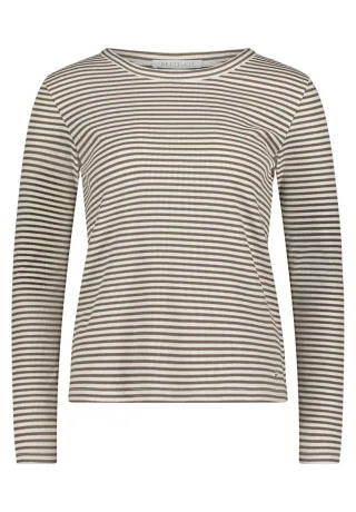 Betty & Co - Streifenshirt grün - Gr. - M