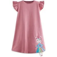 Denokids Jerseykleid Lilycorn Mädchen (1-tlg) Bekleidung, Outfit, Dress, Robe, Sommerkleid