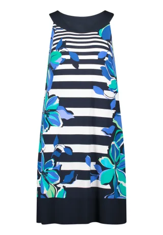 Betty Barclay - Sommerkleid Dark Blue/Green - Gr. - 40