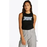Tommy Jeans Tanktop TJW SLIM SH TJ BUBBLE TANK mit Logodruck