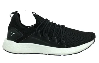 Puma Nrgy Neko Black Low Schnüre -up -Frauenschlupf auf Lauftrainer 191069 01