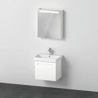Duravit Duravit No.1 Möbelwaschtisch mit Waschtischunterbau und Spiegelschrank 600x450x2000 mm - N10 N10165R18180000
