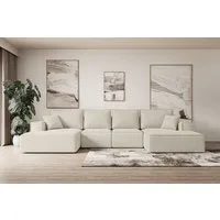 ALTDECOR Wohnlandschaft SIERRA-U-S, Couch mit Schlaffunktion, Wohnzimmer - Wohnlandschaft, Corner Sofa Bett Eckcouch Couch L-Form Schlafcouch Ausziehbar