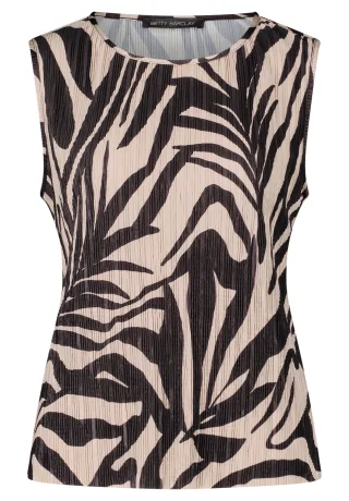 Betty Barclay - Schlupfbluse schwarz/beige - Gr. - 40