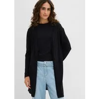 bonprix Longstrickjacke gerade Passform, unifarben, aus Baumwolle