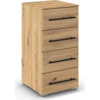 OTTO home Schubkastenkommode Kommode Sideboard Schubladenkommode Schlafzimmerkommode AVOLA (Breite 40 cm inkl. SOFT-CLOSE-FUNKTION mit Dekorfront), mit 4 geräumigen Schubladen für viel Stauraum MADE IN GERMANY