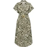 ONLY Hemdblusenkleid ONLJAKIRI LINEN SS MIDI SHIRT DRESS WVN Viskosemischung mit Leinen, regular fit