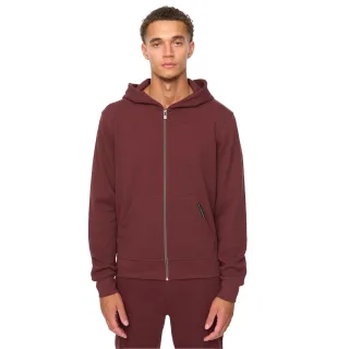 Duck and Cover - "Optimus" Hoodie mit durchgehendem Reißverschluss für Herren (Weinrot)