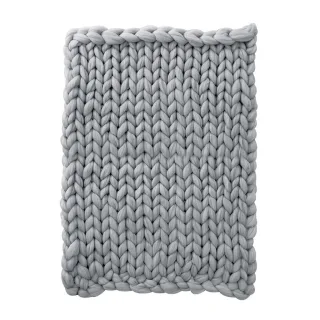 Livingandhome Decke, Grau, Textil, Rechteckig, 120x150 cm, Wohntextilien, Decken
